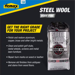 Fine Grade #00 Steel Wool (12-Pad)