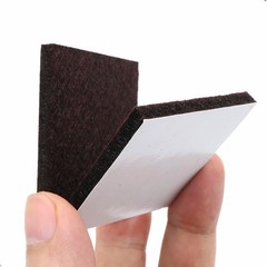6Pcs Square Felt Furniture Pads, 4 inch x 4 4 x 4 inch, Brown