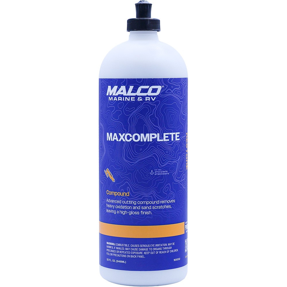 Malco Maxcomplete Cutting Compound 32 Fl Oz Marine & Rv Fl.