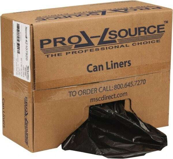 PRO-SOURCE 45 Gal 1.65 mil Heavy-Duty Trash Bag 40″ Wide x 46″ High, Linear L…