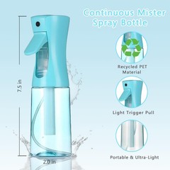 ESSKAM 3 Pack Spray Bottles, Continuous Bottle, Fine Water Mist Blue