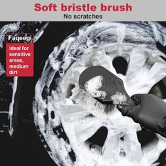 4PCS Professional Wheel Detailing Set – Metal-Free Flat Rim Brush, Du Color: 4