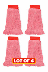 Lot of 4 – Keith Kitchen Essentials Cotton String Mop, Large Mop Head Size