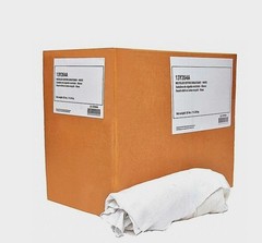 Cotton Cloth Rag 25 lb. Varies Sizes, White