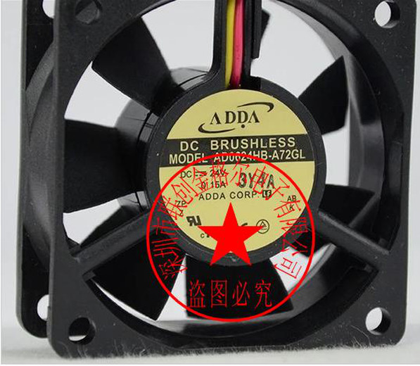 1pc new fan freeship AD0624HB-A72GL DC24V 0.15A ADDA 6CM