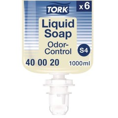 Tork 400020 1L Perfume Free Odor-Control Hand Soap Liquid S4 (6/Carton) New