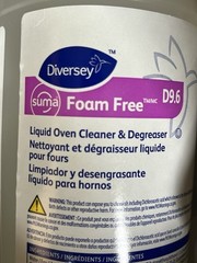 Diversity summa D9.6 liquid oven cleaner and degreaser