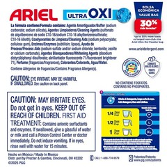 Ariel Ultra Oxi Powder Laundry Detergent, Original, 129 Loads, 205 Ounce