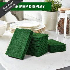 YoleShy 20 PCS Scouring Pad, Dish Scrubber Pads, 4.5 x 6 inch 20 Pcs