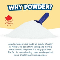 Nellie’s Dishwasher Powder – Tough on Food Residue, 56.48 Ounce (Pack of 1)