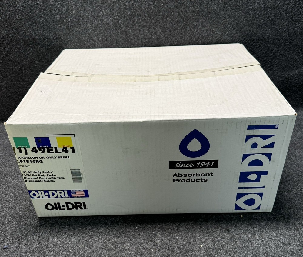 Oil-Dri 10 Gallon Oil Spill Kit Sorbents Refill L91510RG 49EL41