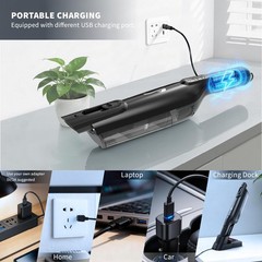 Ayontin Cordless Handheld Vacuum Lightweight Portable Hand Vacuum Cleaner Led