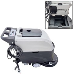 110V Electric Auto Floor Cleaner Scrubber Floor Cleaning Machine 10.6Gal+13.2Gal