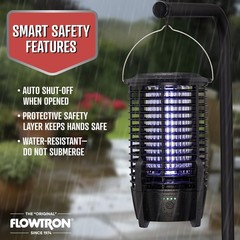 Flowtron Rechargeable Bug Zapper 3600Mah Battery Powered Led Killer Usb-C Sq Ft