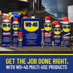 WD-40 Multi-Use Lubricant Spray 12oz w/ Smart Straw 2-Way Spray Formula