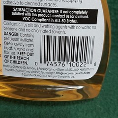De Solv It Orange Sol 10022 Contractor Solvent 12oz squirt bottle ( Qty 2 Pack )