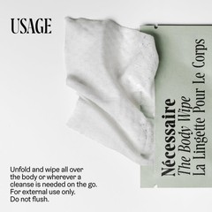 Nécessaire The Body Wipe | On-the-Go Cleansing 20 Count (Pack of 1)