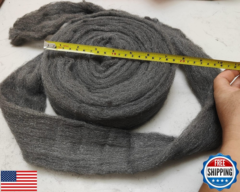 Grade #0000 Steel Wool 22FT Roll Steel Wool Roll Hardware Cloth for Cleaning,