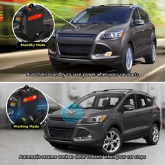 2PC Ultrasonic Rodent Repellent Under Hood Battery Car Engine Rat Mice Deterrent