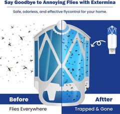 Refills for Zevo Flying Insect Trap (4-Count) – Value Pack, 40+ Day Use – Replac