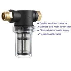 M MINGLE Garden Hose Filter for Pressure Washer inlet Water, Inline 1 pcs