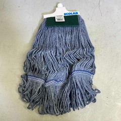 ECOLAB Grease Beater Mop Head 2X More Absorbent Than Conventional Mops Blue 8999