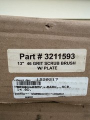 Tennant 13in 46 Grit Disc Scrub/Strip Brush w/ Plate MPN 3211593 1220217