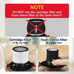 Cabiclean 90304 Replacement Filter Fit for Shop-Vac 90304 2+2+4+1, 2+2+4+1