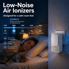 Plug In Air Ionizers – 4 Pack Quiet Negative Ion Air Purifier, Air Fresheners…