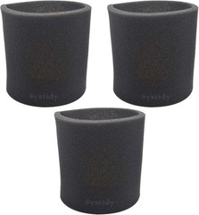 3 Pack 90585 Foam Sleeve VF2001 Replacements Filters For Wet Dry Vacuum…