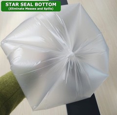 4 Gallon Trash Bags Small Bathroom Garbage Bags Clear Plastic Wastebasket Tra…