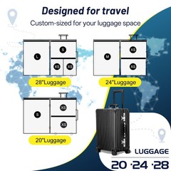 UPGOGO Travel Vacuum Bags for Luggage with Portable 9 Combo, Electric Pump