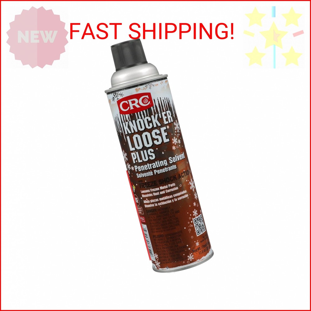 CRC Knock’er Loose Plus Penetrating Solvent 03027 – [Reddish] 11.5 WT. Oz., Indu