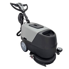 Commercial Corded Floor Scrubber Dryer Brushing Cleaning Machine 110V 17″ Brush