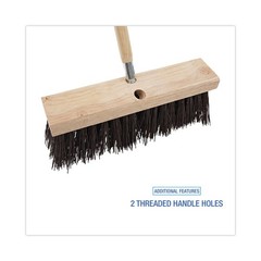 Boardwalk 73160 6.25″ Polypropylene Bristles 16″ Street Broom Head – Brown New