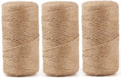 984 FT Natural Jute Twine, Twine String, 3ply Thin Ribbon Hemp Twine, Twine for