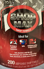 Tork ShopMax Wiper 450 Centerfeed Refill Shop Towels – Roll of 200 – 450338
