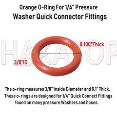 HAKATOP (100pk) New Pressure Washer O-Rings Mix(50+50) 100 Pack, Mix Color