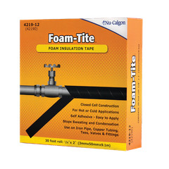 Nu-Calgon Foam-Tite 4219-12 Self-Adhesive Foam Insulation Tape 2in x 30ft