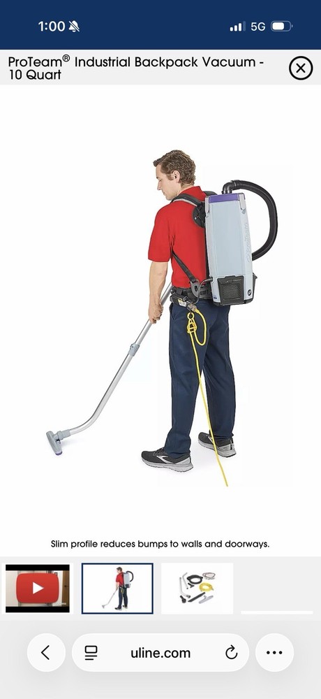 ProTeam GoFit 10 HEPA w/ ProBlade Carpet Floor Tool Kit NEW