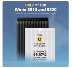 5510 5520 Replacement Filter Q for Winix 5510 5520 Plasmawave Air Purifier, 4 Pk
