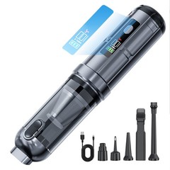 16000PA Car Vacuum Cleaner, Cordless Handheld 4-in-1 Vacuum and Air Pump Grey