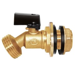 Joywayus Brass Water Container/Rain Barrel Spigot 3/4″ GHT to 1/2″ Male