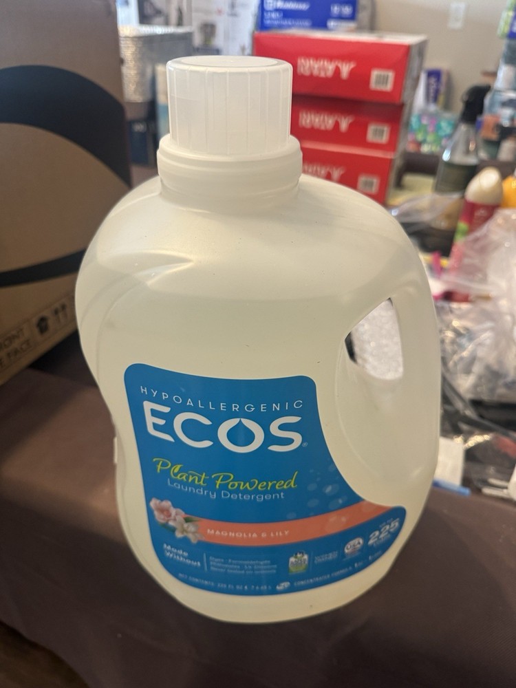 ECOS Hypoallergenic Liquid Laundry Detergent, Magnolia & Lily, 225 Ounce
