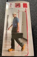 ZipWall HDAZ2 3 in. x 84 in. Heavy-Duty Adhesive Zippers Includes Knife (2-Pack)