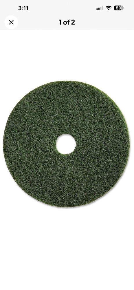 Genuine Joe 20″ Scrubbing Floor Pad – 5/carton – Fiber – Green (gjo-90320)
