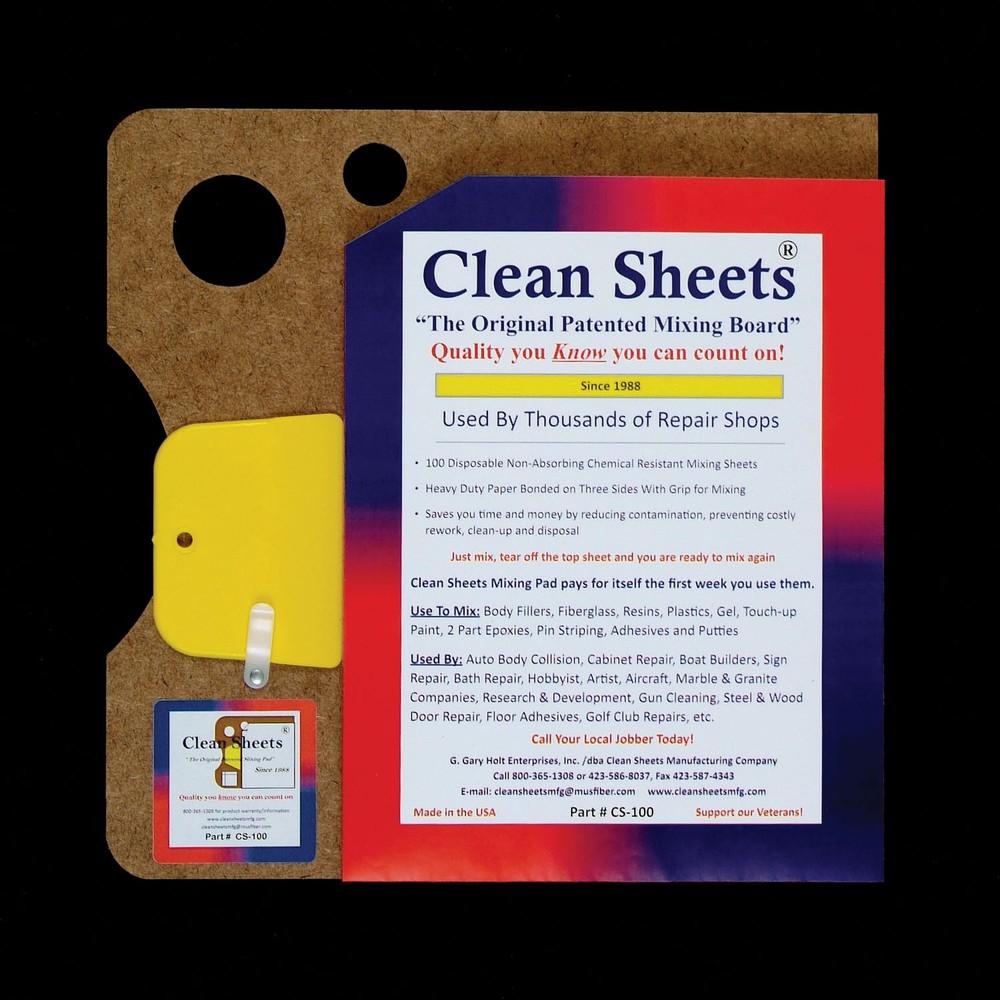 12 X 12 Disposable Paper Mixing Board – 3 Each CLN-CS100