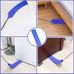 Retractable Gap Dust Cleaner Brush with Long Handle (30 to 100 43*5*3, Blue