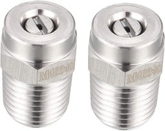 uxcell Pressure Washer Nozzle, 1/4NPT Thread Spray Tip, 2 Pcs (40 Degree,…