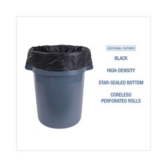 Boardwalk Can Liners, 60 gal, 14 mic, 38″ x 58″, 25 Bags/Roll, 8 Rolls/Carton